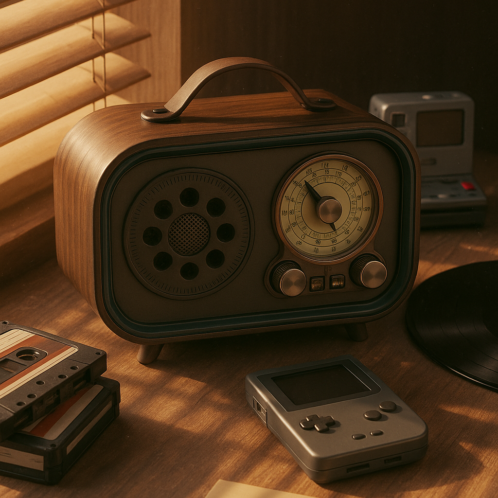 Radio Vintage Lumineuse MEIER MD-1315BT – Bluetooth, USB & Carte TF