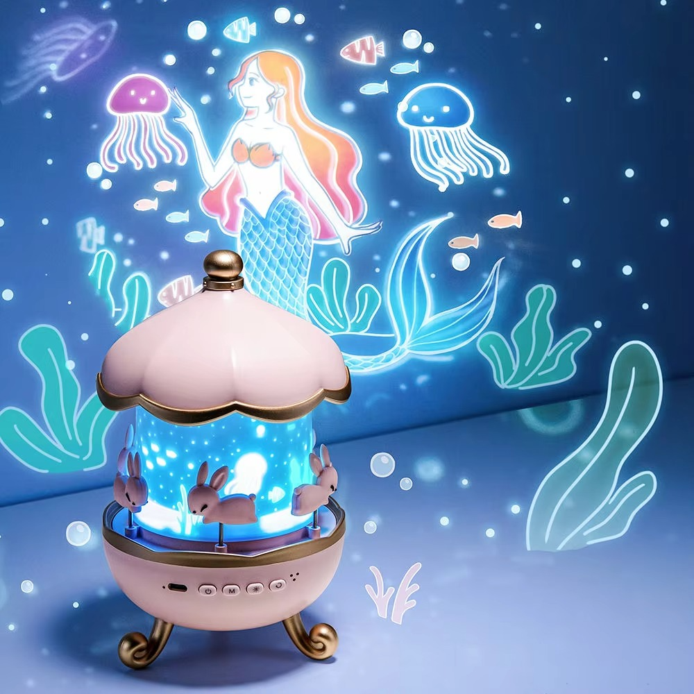 Projecteur Veilleuse Bunny's Carousel Bluetooth