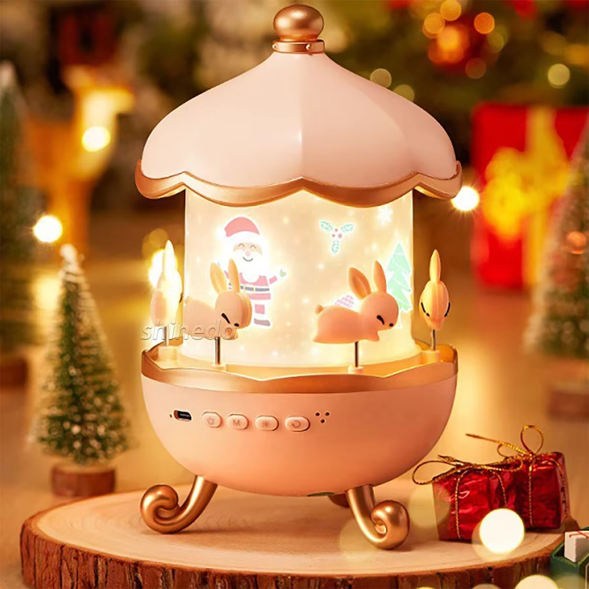 Projecteur Veilleuse Bunny's Carousel Bluetooth
