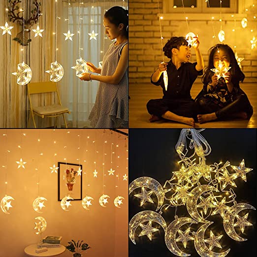 Guirlande Forme Étoiles et Lunes