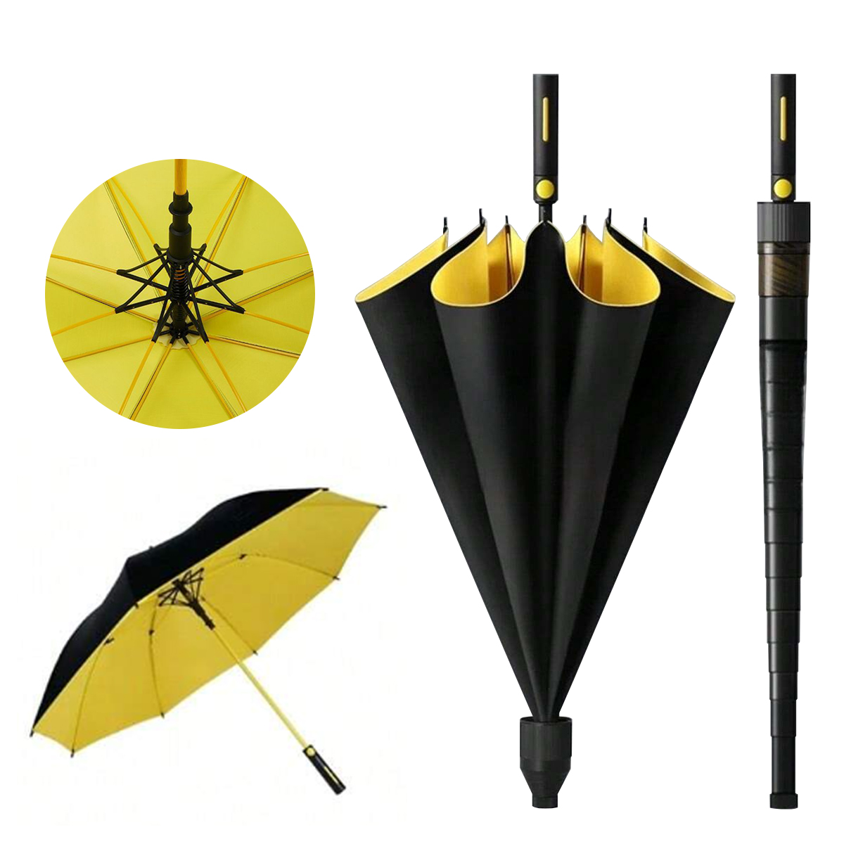 StormMaster™ Parapluie Professionnel Anti-Vent & Imperméable