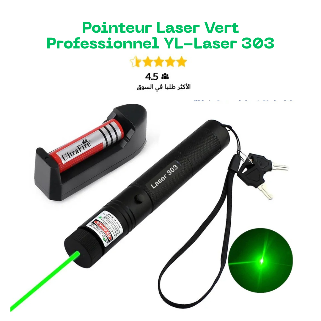 Pointeur Laser Vert Professionnel YL-Laser 303
