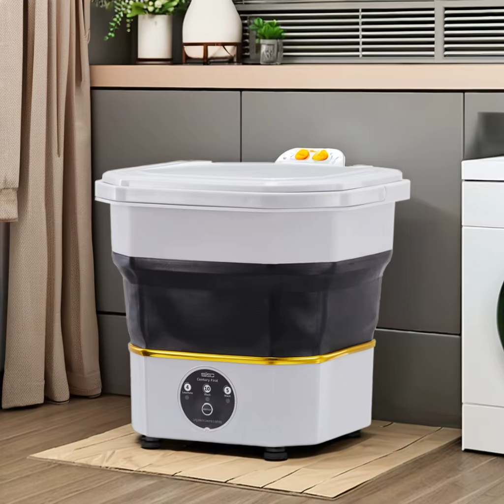 Mini Lave-Linge Pliable : La Lessive Facile, Partout ! 🧺✨